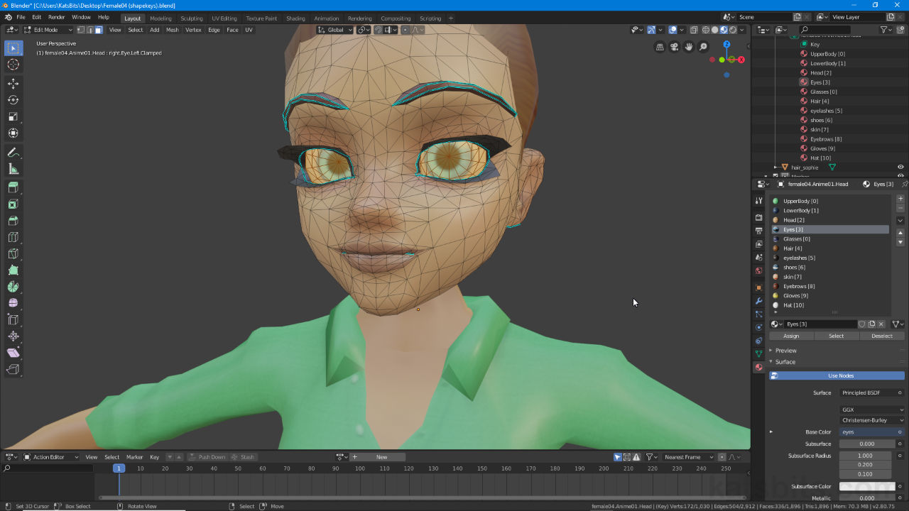 Setting up Blender 2.8 Materials for IMVU