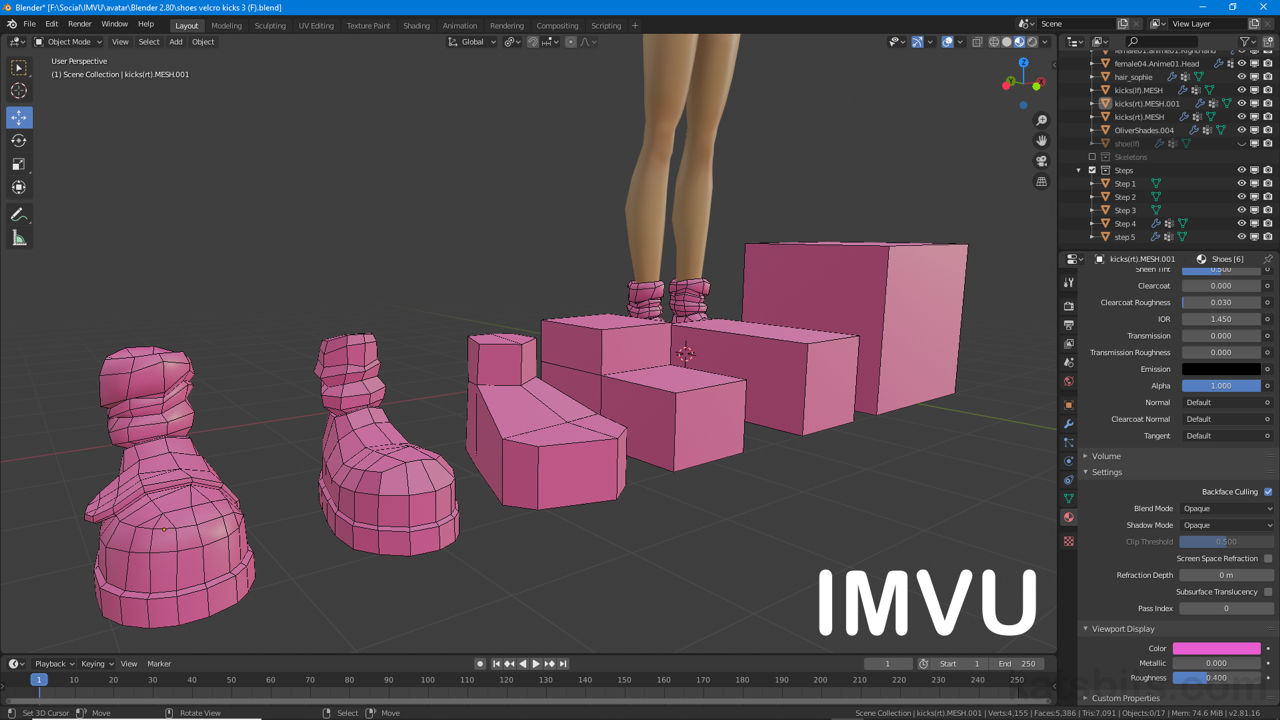 Learn to make IMVU product using Blender 2.8+
