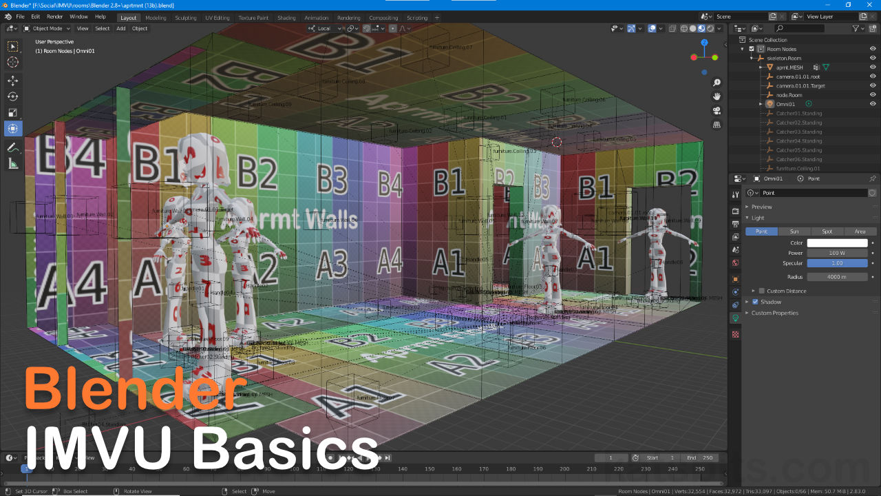 Blender Basics for IMVU making a furniture room