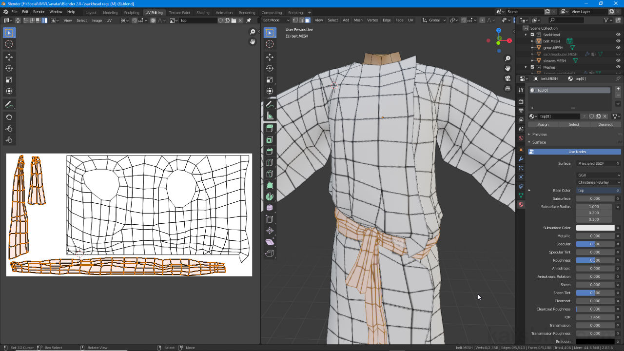 Exporting UV layout to create a texture map in Blender