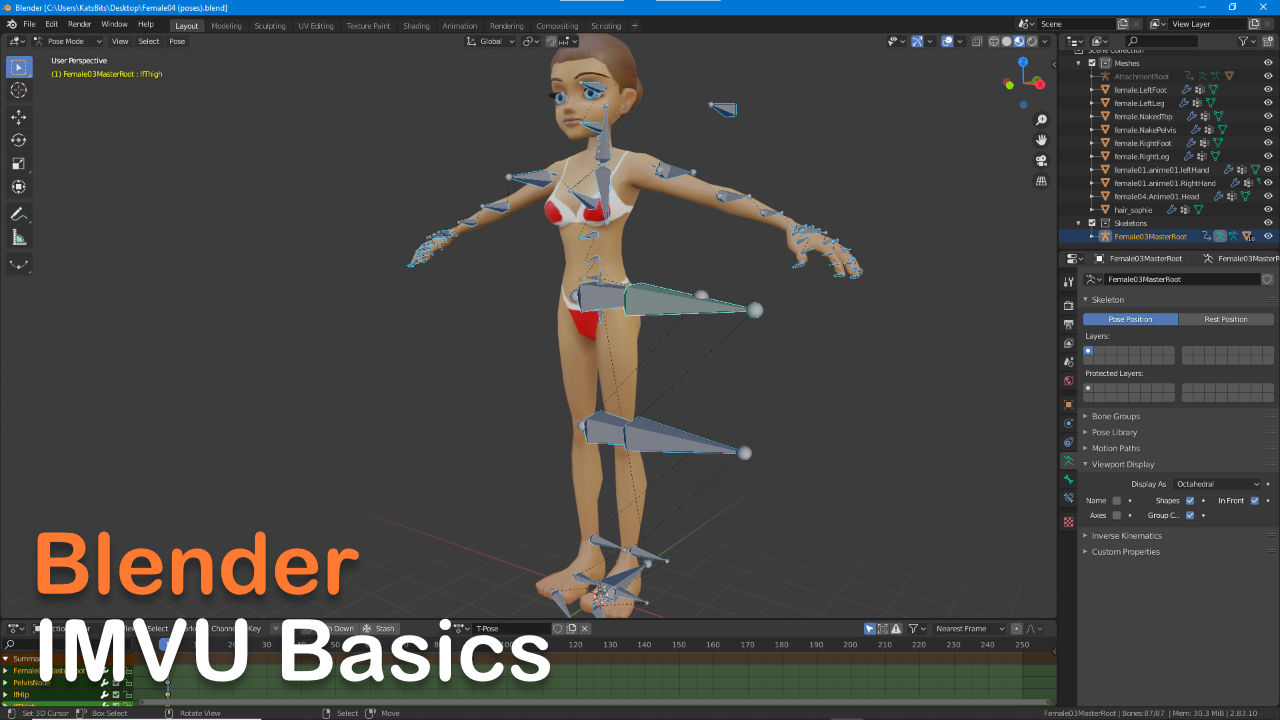 IMVU Basics with Blender
