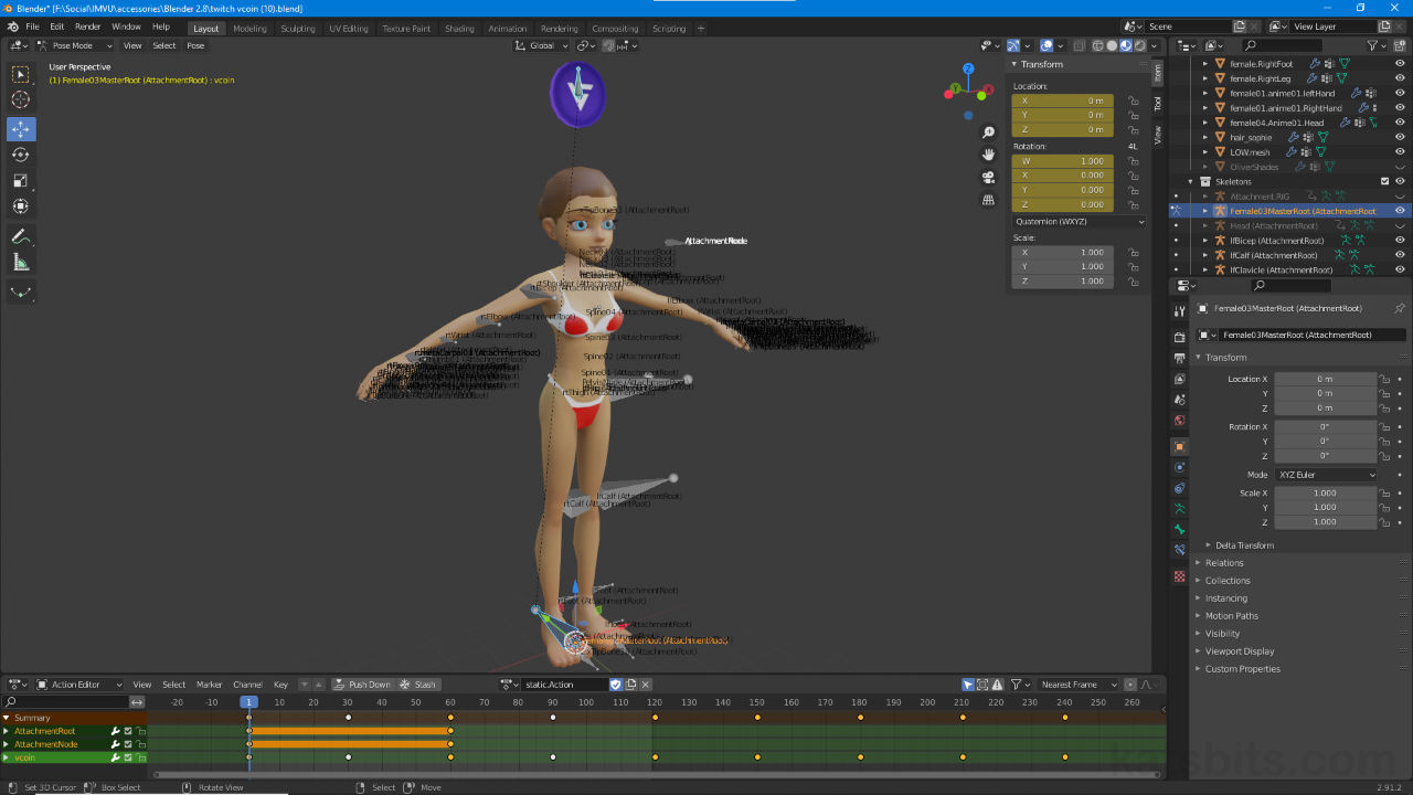 Make an Animated Accessory for IMVU in Blender