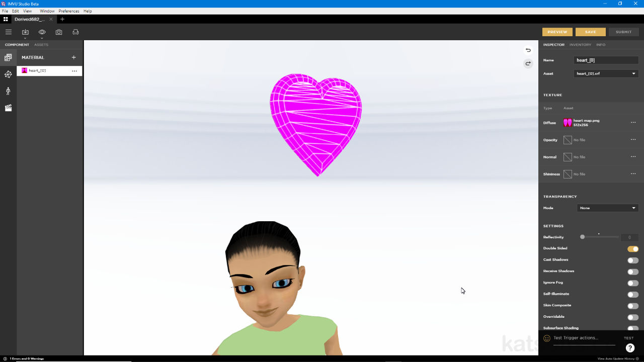 Import FBX to IMVU Studio