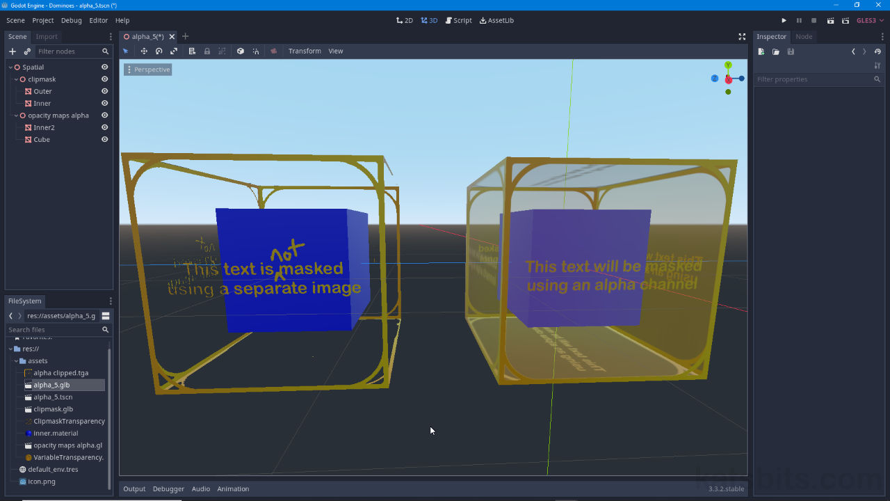 Transparent Materials in Godot