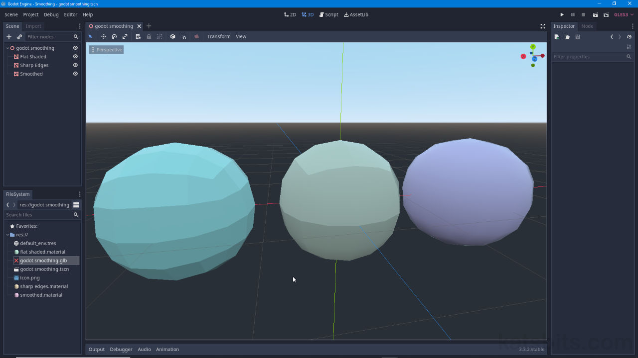 Mesh Smoothing (Smooth Groups) in Godot