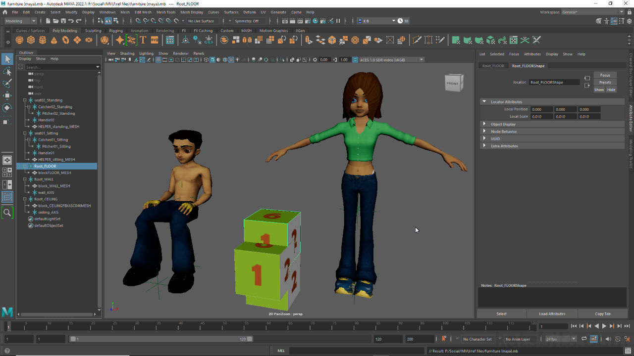 Setting Maya's scale for IMVU