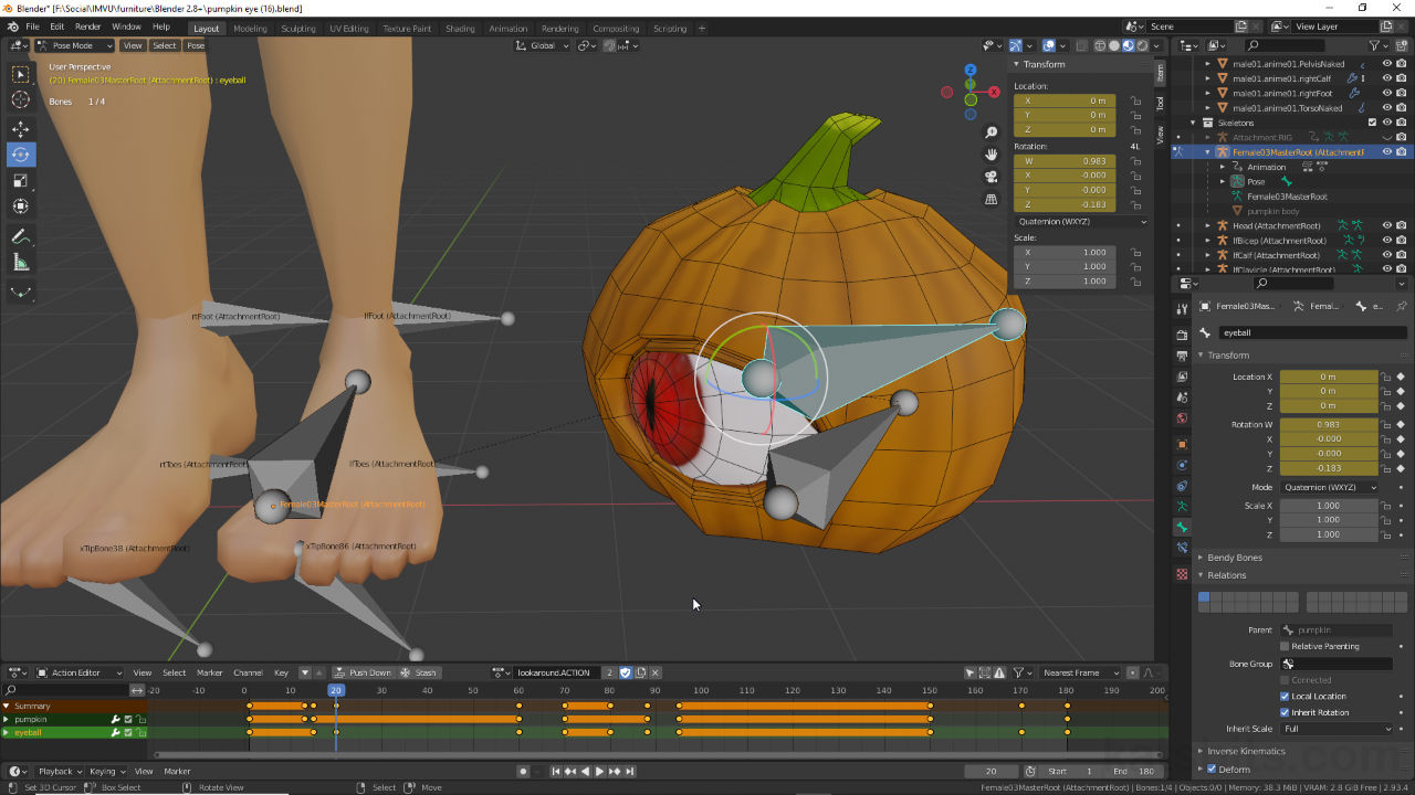 Making Animated IMVU Accessories in Blender