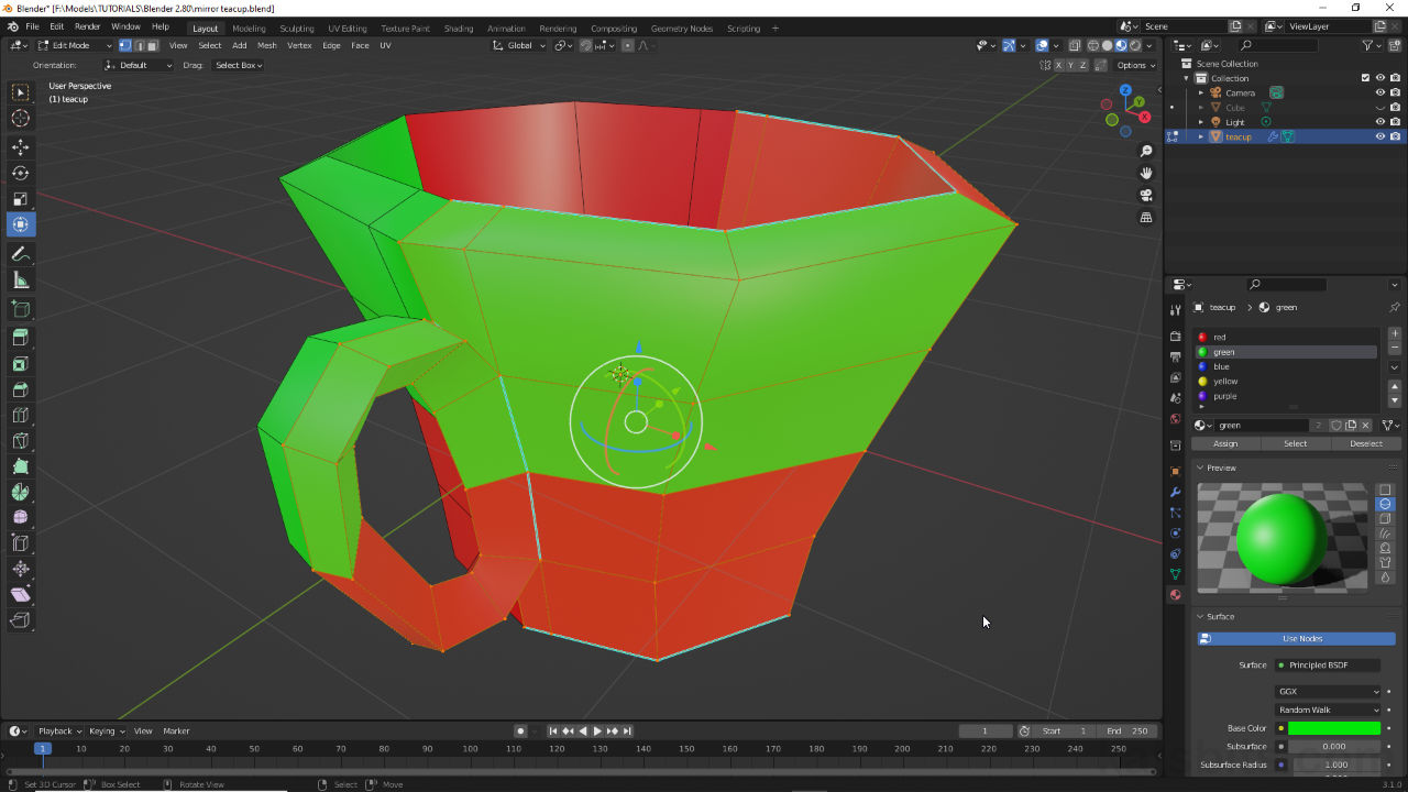 Mirror in Blender