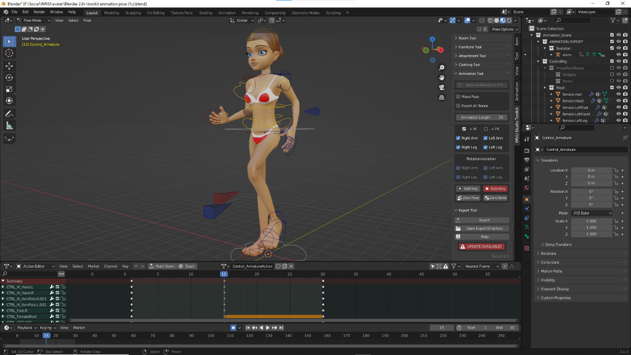Make animated avatar poses using IMVU Studio Toolkit