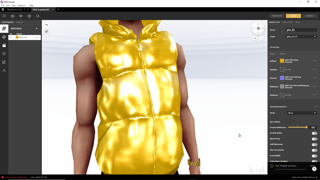 Shininess Maps & IMVU Studio