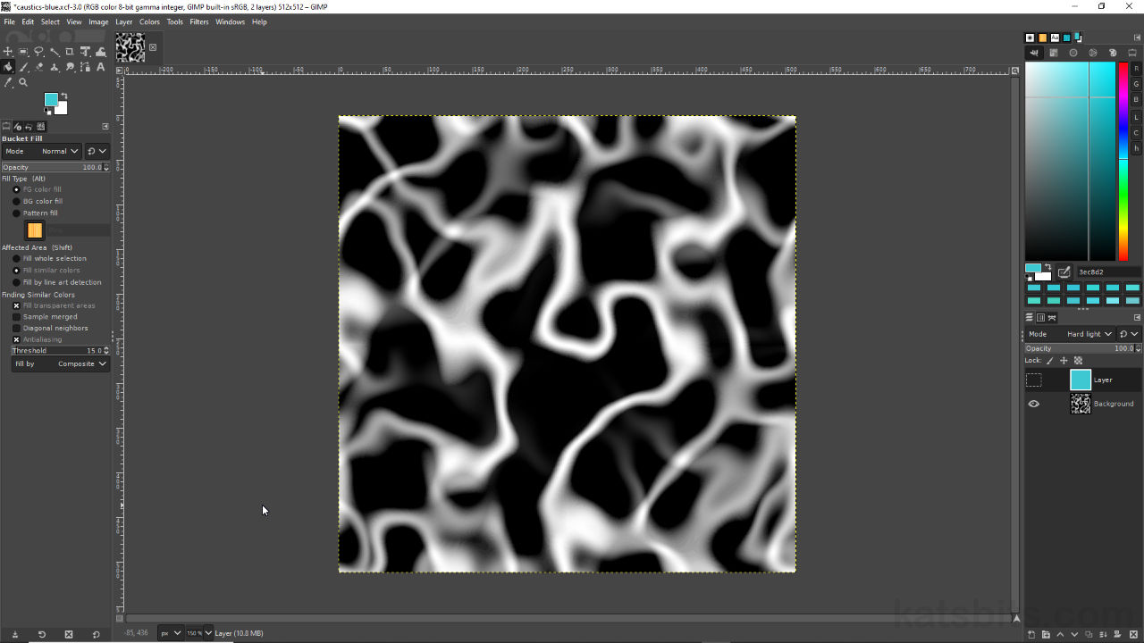Create a Water Caustics Image using GIMP