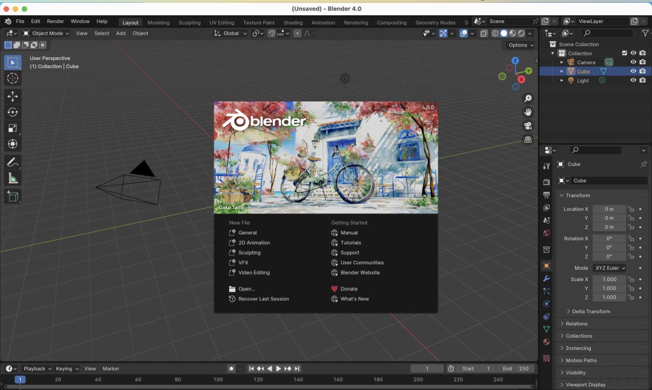 Install Blender 4.0+ on MacOS (MacBook Pro/Air/Mini/MacPro