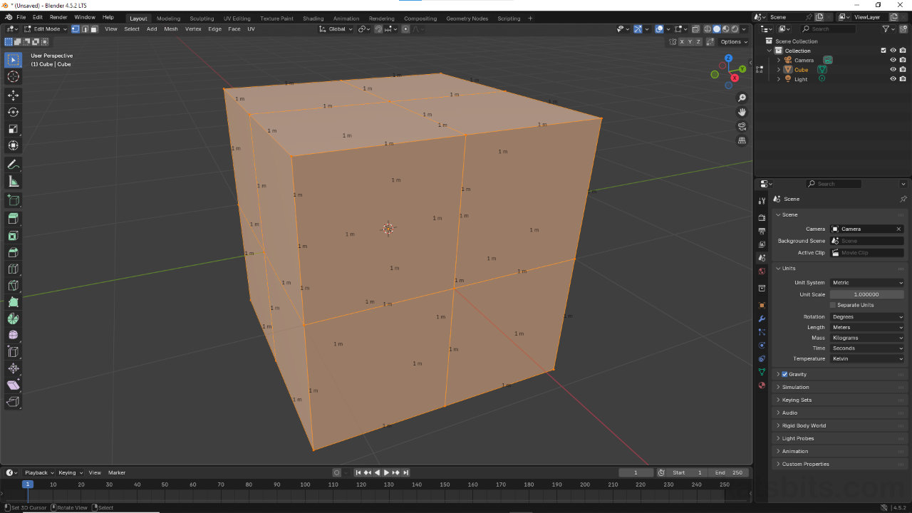 Units of Measurement in Blender