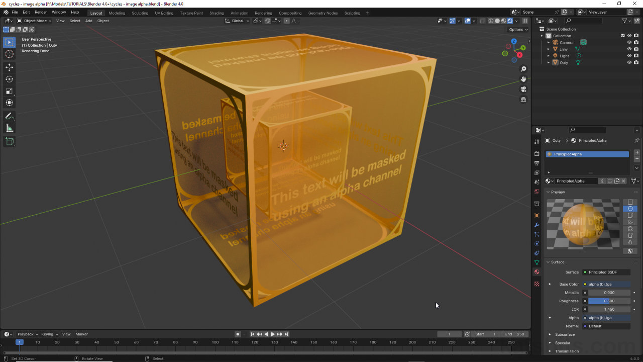Cycles, Transparency & Blender 4.(x)