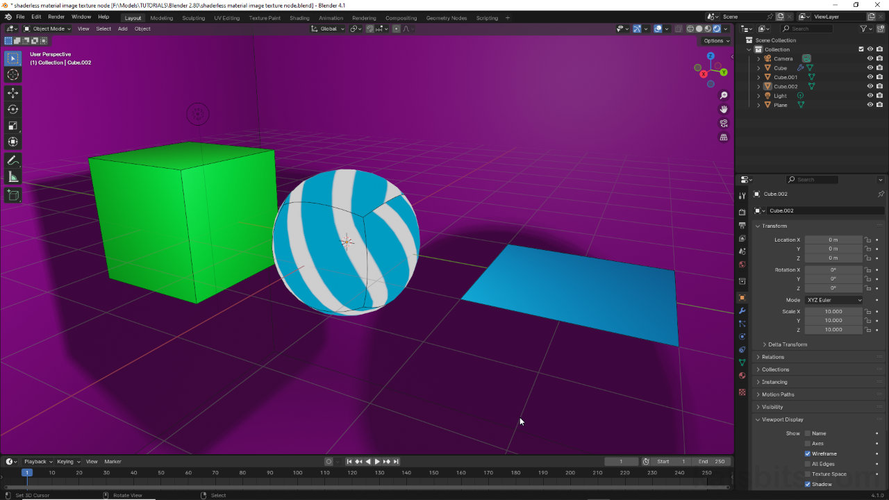 Basic 'Shadeless' (Flat Lit) Materials In Blender