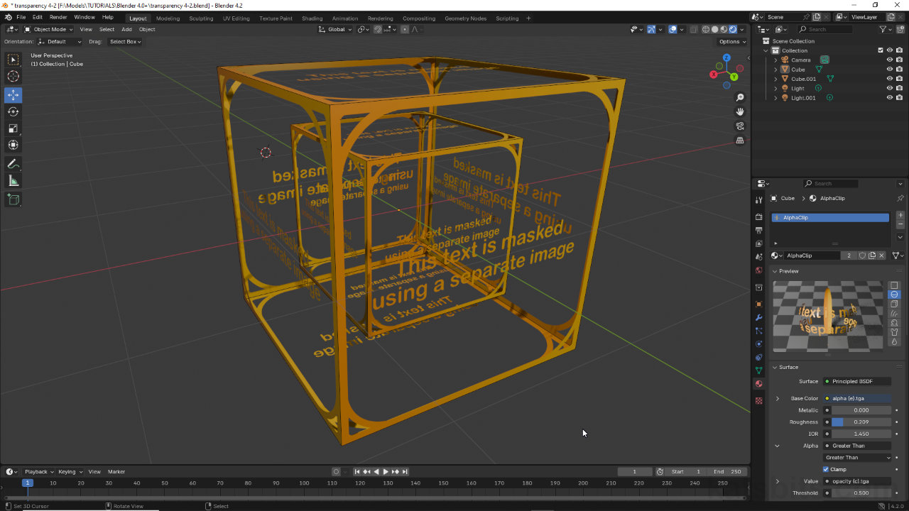 Eevee, Transparency & Blender 4.2 or above