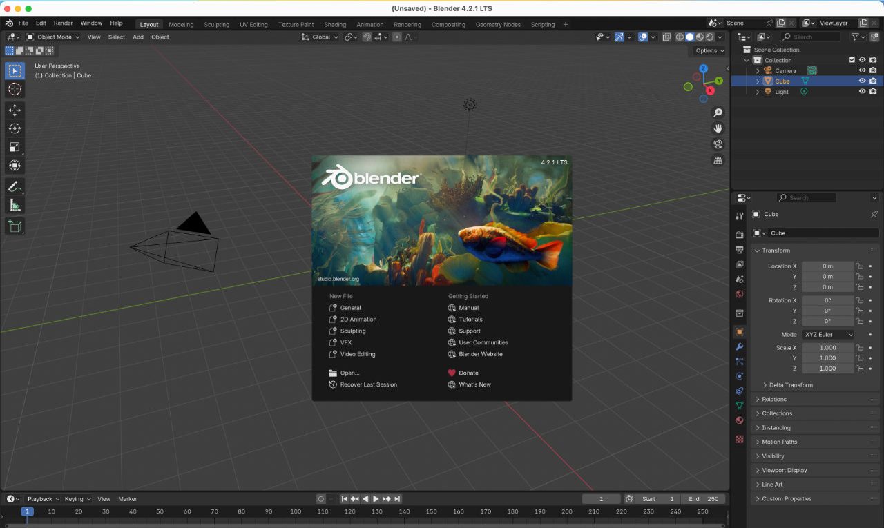 Install Blender 4.2 LTS on MacOS (Mac Pro/Book/Air)