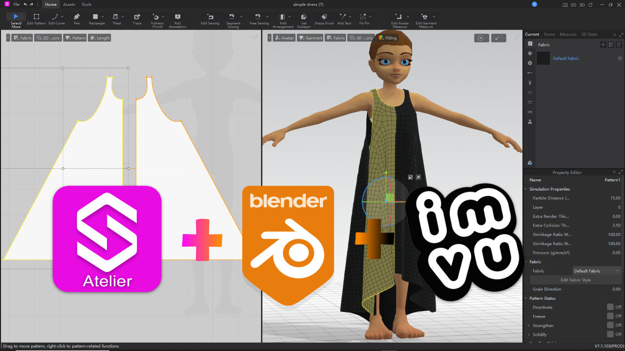 Style3D Atelier Make A Simple Dress