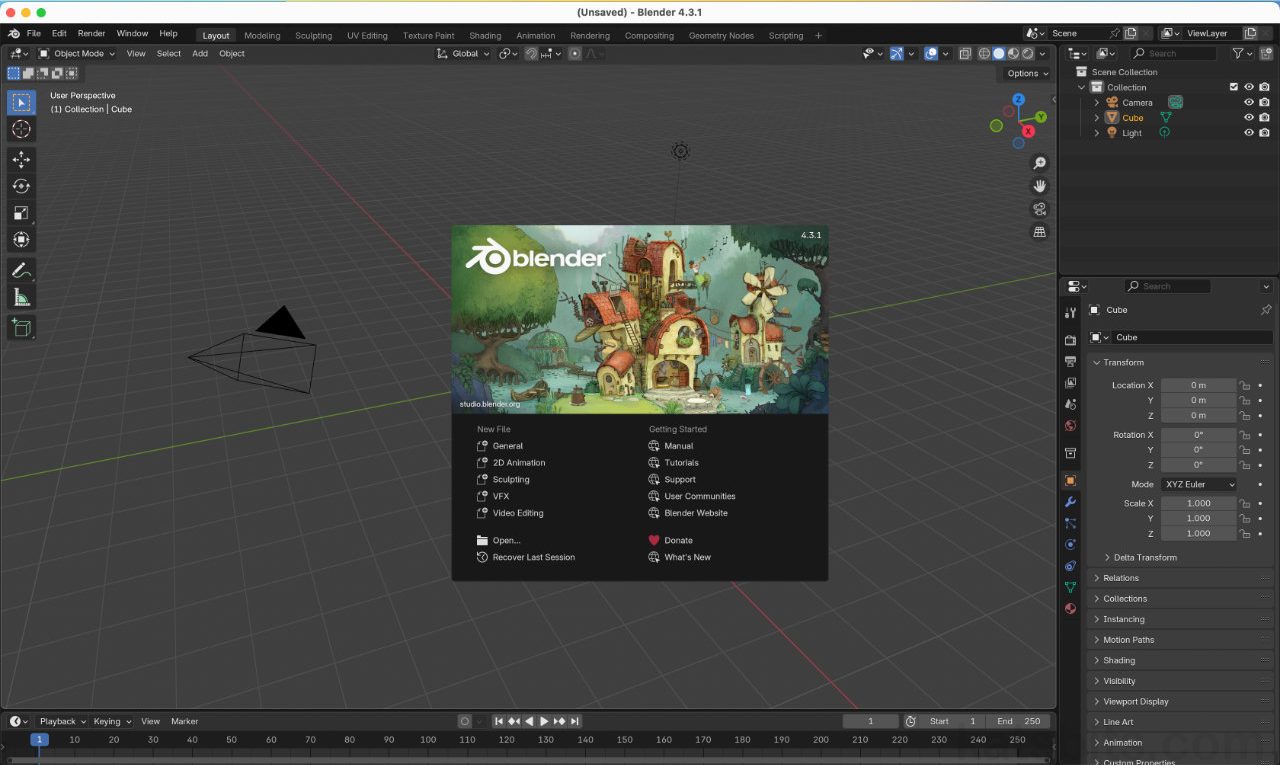 How to install Blender 4.3 on MacBook (or other MacOS device)