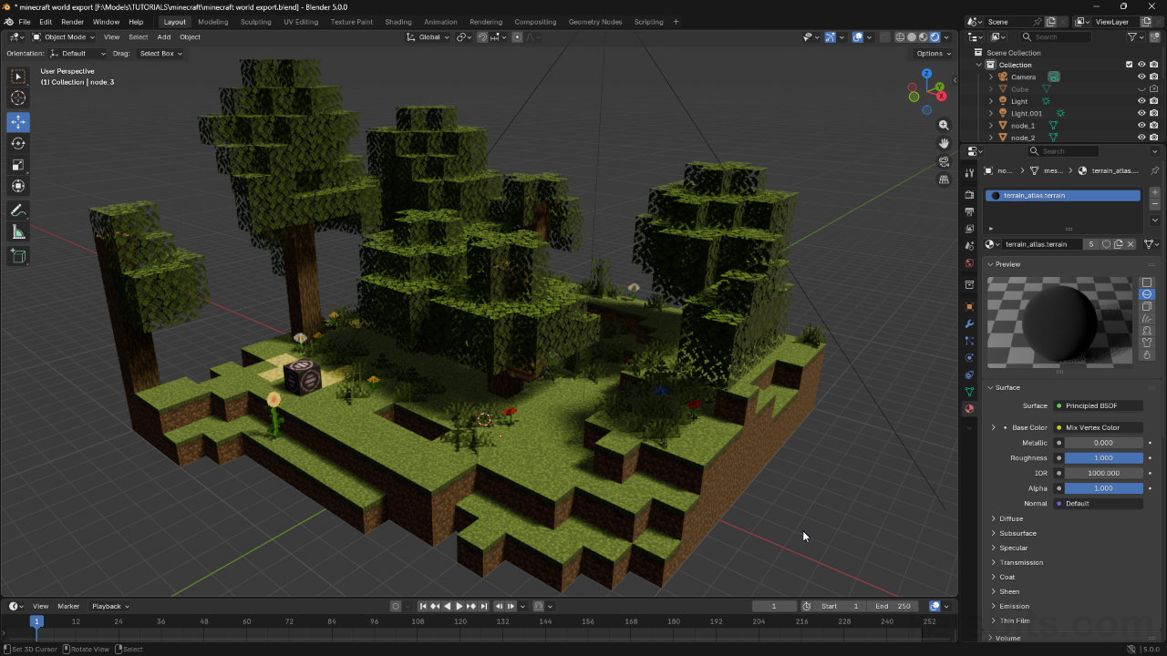 How to Import Minecraft Worlds into Blender