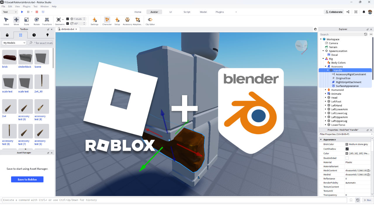 How To Manually Make A Simple Accessory in Roblox