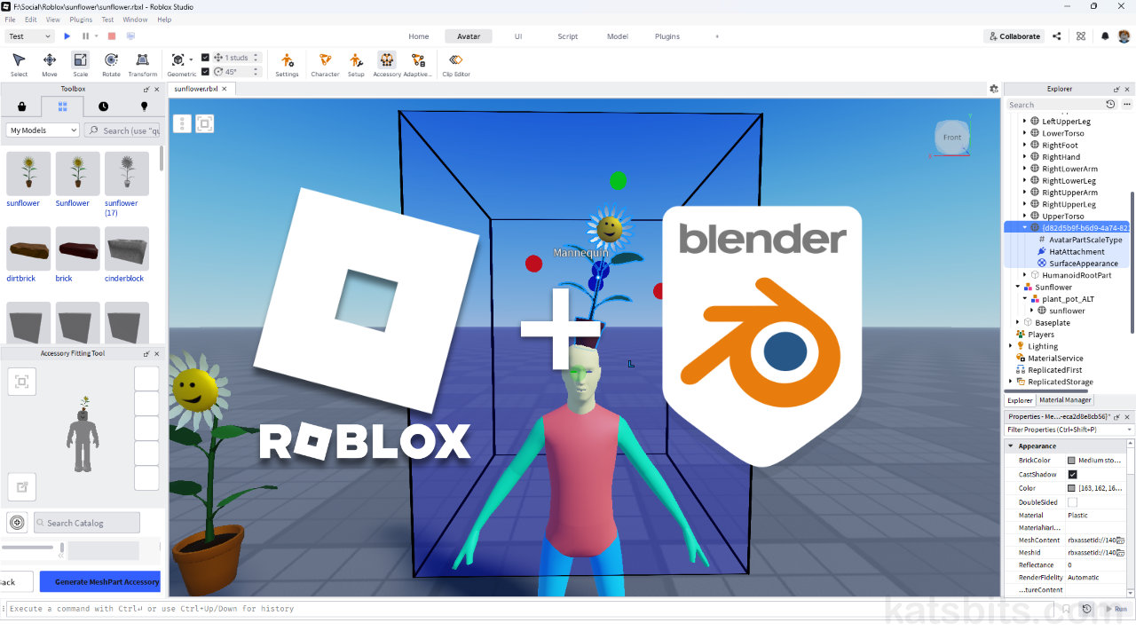 How to use Roblox Accessory Fitting Tool
