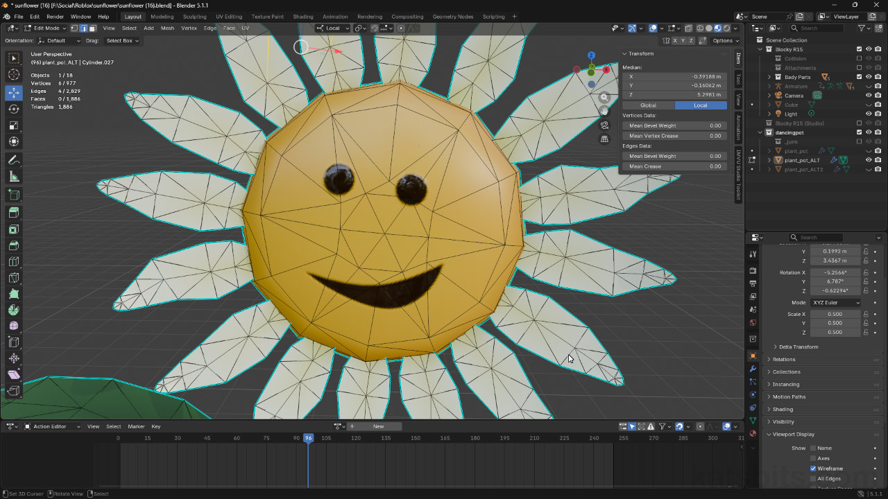 Mesh Prep for Roblox using Blender