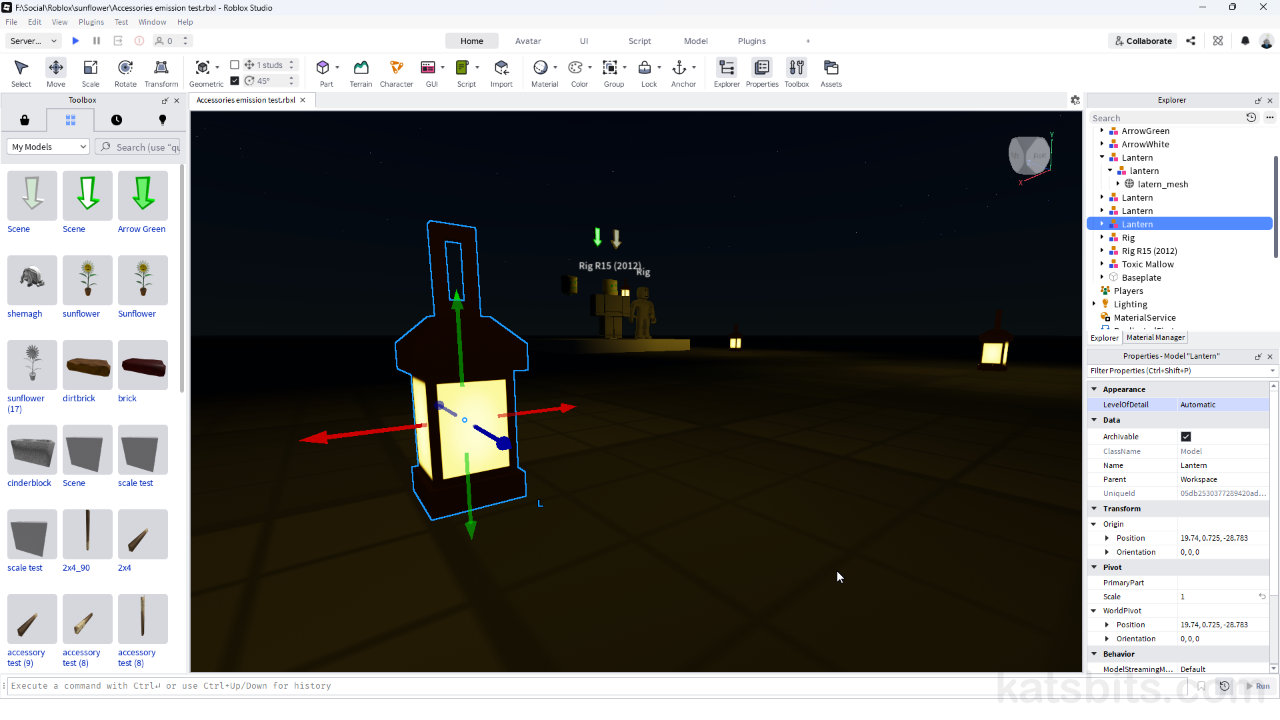 How to set up Emission and Lighting in Roblox