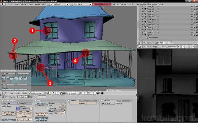 Problems that will arise when using sculpt mode on a mesh in this way