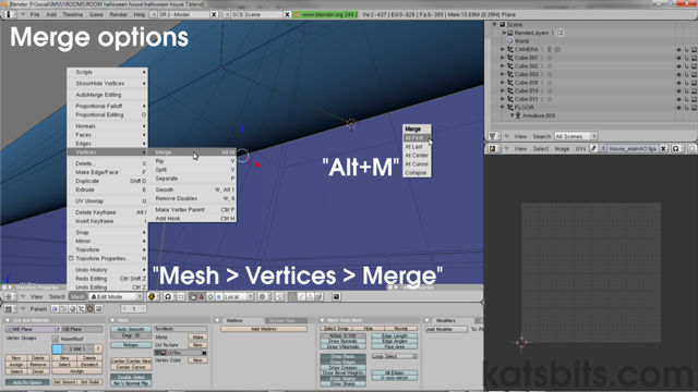 Merge menu options in Blender 2.49