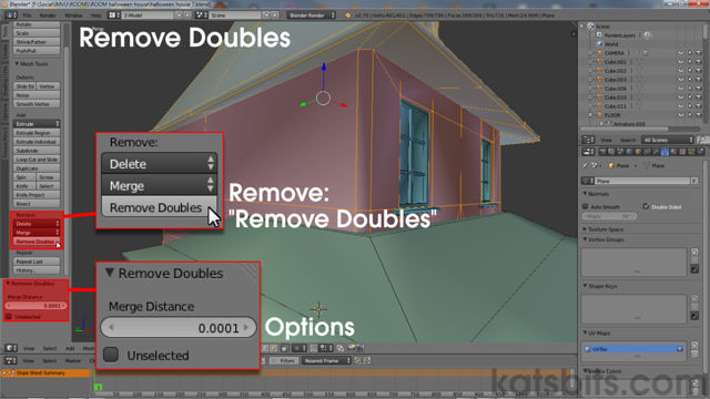 Remove Doubles in Blender