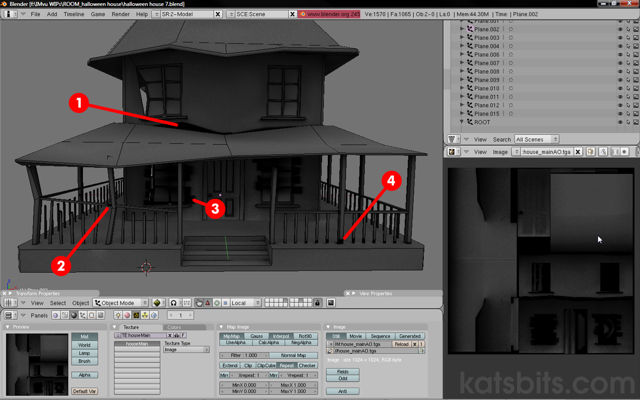 Areas of texture distorition as a result of using sculpt to edit the mesh. These usually need correcting