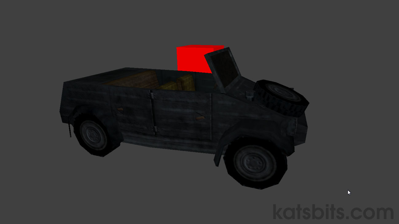 Game Ready 3D Model WW2 German Kubalwagon (md3/ase)