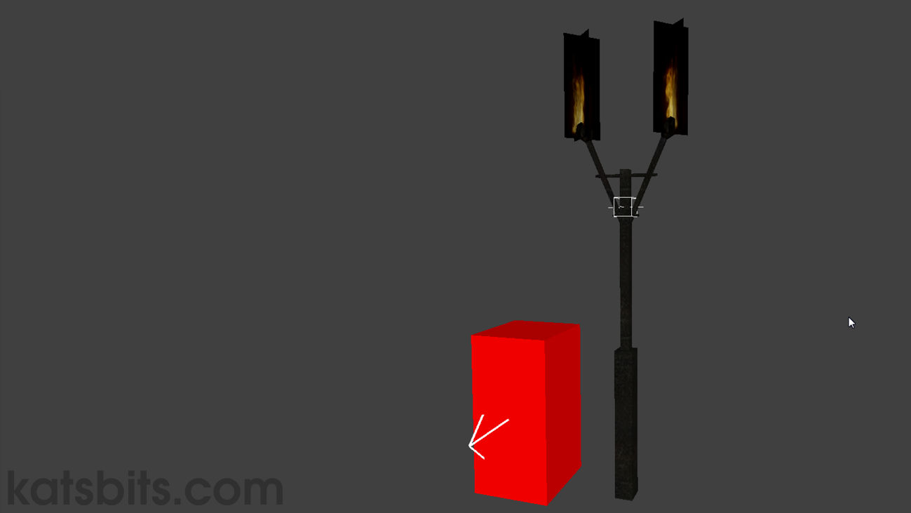 Game Ready 3D Models - Standing Torch Model (*.ase)