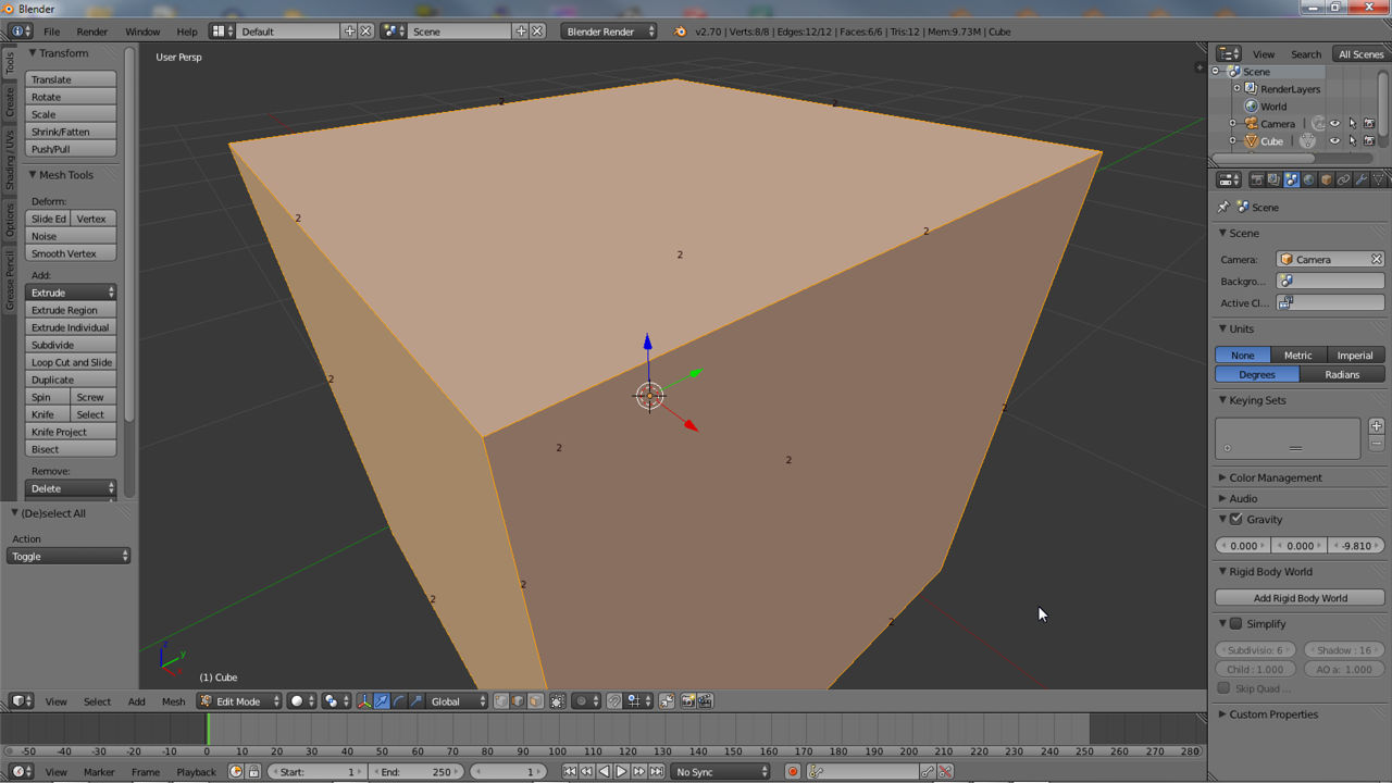 Numerics - Edge Length, Face Angle and more In Blender