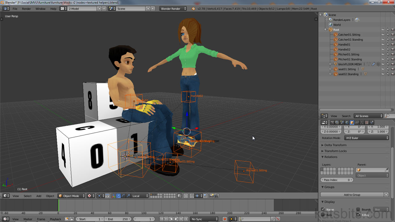 Make IMVU Furniture Using Nodes