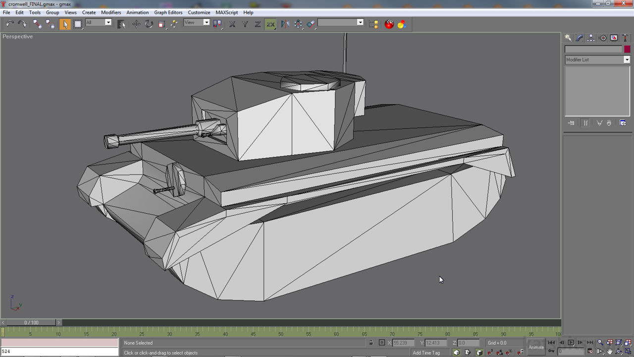 Export *.obj Models from Gmax