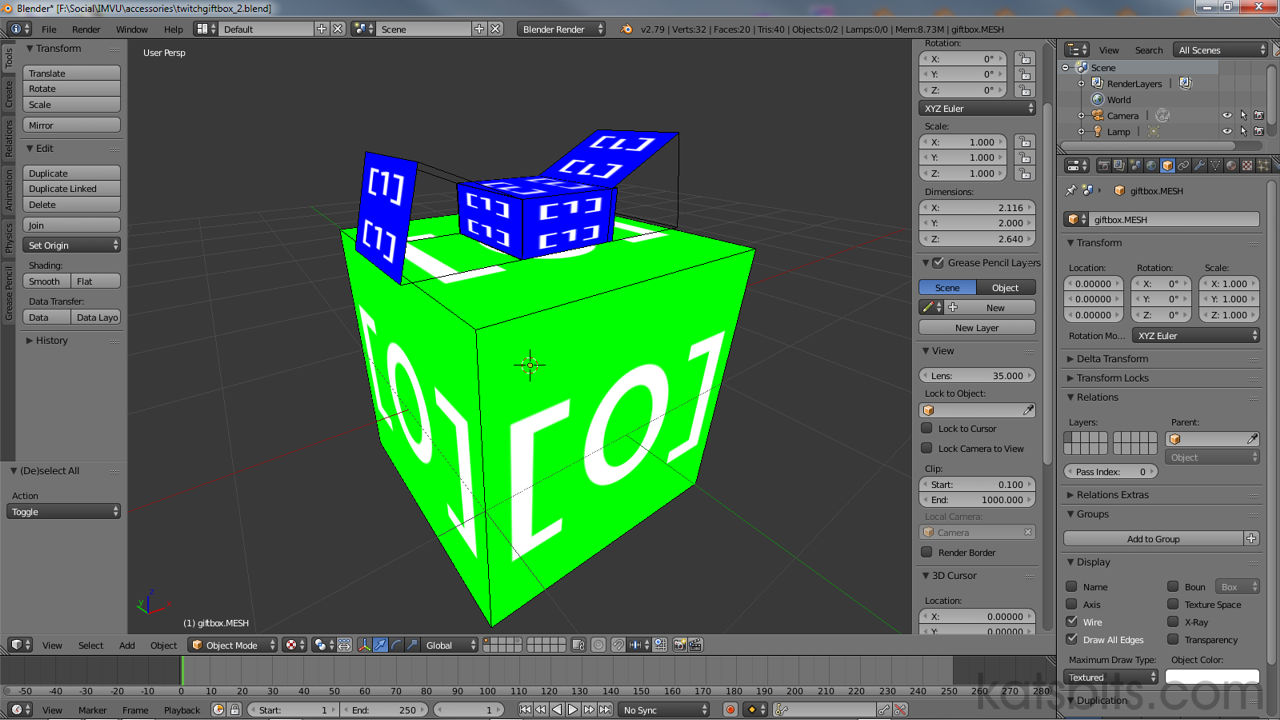 Make IMVU Accessories In Blender